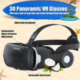 Blu-Ray VR Virtual Reality 3D Glasses Box Stereo VR Google Cardboard Headset Helmet for IOS Android Smartphone,Bluetooth Rocker