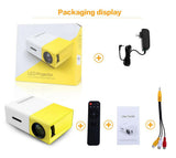 USB Led Projector Mini Home Theater Cinema Beamer AV SD Audio Hdmi-compatible 1080P HD Full Screen Video Media Player Yg300 Pro