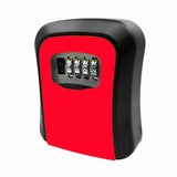 Password Key Lock Box Wall Mounted Zinc Alloy Key Box Weatherproof 4 Digit Combination Key Storage Lock Box