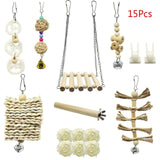 15/9/8/3 Pcs Bird Chewing Toy Funny Cotton Rope Parrot Toy Bite Resistant Cockatiels Parakeet Training Toy Bird Accessories Cage