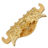 1 Set Skull Head Carved Split Bridge Electric Guitar Bridge Roller Saddle For LP Electric Guitar