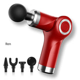 Portable 4 Head Relax Muscle Massage Gun  Body Massager Clear Lactic Acid Portable After Exercise Slimming Shaping Exercising