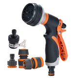 8 Pattern Garden Water Gun Hose Nozzle Mutifunctional Household Car Washing Yard Water Sprayer Pipe Tube Nozzle Sprinkle Tools