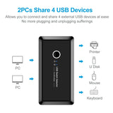 KVM Switch USB 3.0 Switch Selector 2 Port PC Sharing 4 Devices for Keyboard Mouse Scanner Printer Kvm Switch Hub