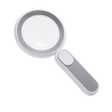 8X Handheld Magnifier Illuminated Reading Jeweler Magnifier Three Colors Adjustable USB Charging Magnifying Glass 21 LED Lights