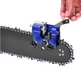 Easy Portable Chainsaw Sharpening Jig Aluminium Alloy Chainsaw Sharpener with Grinder Stones Chain Saw Drill Sharpen Tool