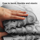 Round Bathroom Non-Slip Mat Shower Mat PVC Washable Shower Massage Foot Pad for Kids Adults Elderly Bathroom A7