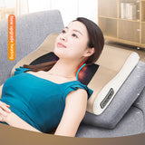 Heating Neck Shoulder Back Leg Body Massage  Pillow Electric Shiatsu Acupoint Massager Device Cervical spondylitis relief