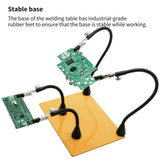 Soldering Working Station 360° Rotary Hand Tool Solder Hand Tool Solder Magnetic PCB Board Stale Welding Base With Hoses 4 Clips