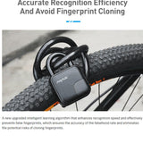 Smart Fingerprint Padlock IP65 Water &amp; Dust Proof Intelligent Lock Anti-Theft Keyless Electronic Lock For Cabinet Backpack Bike