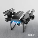 KY606D Folding Drone Aerial Photography 4K Pixel Camera Quadcopter Air Pressure Fixed Height Black White Helicopter Toy