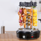 Electric Grills Oven Home Smokeless Grill Automatic Rotating Barbecue Skewer Grilled Kebab Machine 220V Griddles Indoor