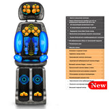 Full Body Electric Vibrating Massage Cushion Neck Back Waist Hip Leg Heating  Massage Muscle Stimulator Massage Chai