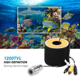 15m 30m 50m Cable Underwater Fishing Camera 12 LEDs Night Vision Waterproof Fish Shape Boat ocean Ice Fishing Camera Accessories
