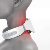 Neck Massager for Neck Relaxation Pain Relief Heating Therapy 5 Massage Modes Voice Broadcast Remote Control Neck Massager
