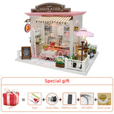 Diy Miniature Dollhouse Kit Doll House Furniture Handmade Model Room Box Toys For Children Christmas Gift Wooden House For Adult