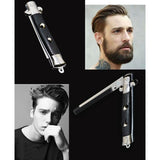 1Pcs Foldable Combs Hair Trimmer Comb Brush &amp; 1Set Stainless Steel Ear Nose Trimmer Razor