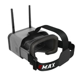 EMAX Transporter 2 FPV Goggles 5.8Ghz Glasses 4.3inch Screen Bulit-in 1300mAh Lipo Battery for Emax Tinyhawk III RC Racing Drone
