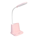 Multifunctional Table Lamp with Pen Holder DC5V USB Rechargeable Touch Light with Phone Stand for Desk Bedroom Student Home Acce
