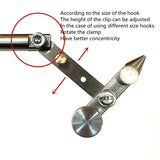 KKWEZVA  New set silver grade rotary fly Tying Vise C-Clamp strengthened Hard Jaws 360 degree rotation precision fly tying tools
