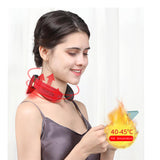 6 Head Cervical massager Remote Control Hot Compress Neck Massager Electric Pulse Neck Shoulder Massage Instrument Relief Pain