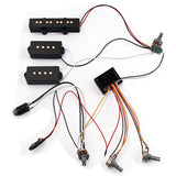 3 Band AMP EQ Preamp Circuit Bass Guitar Wiring Harness Bass Pickup Guitar Parts Accessories