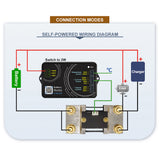 JUNTEK KL110F 0~100A Coulomb Counter Lithium Battery Battery Car Battery Lithium Iron Phosphate Capacity Tester BT APP Monitor
