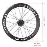 LITEPRO Front Rear Bicycle Wheelset with Front Rear Quick Release Skewer 451mm 100/135mm Road Bike Wheelset
