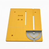 Circular Mini Table Saw Panel Circular Saw Table Pedal New Aluminium Router Table Plate DIY Woodworking Machines Mat with Scale