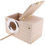 Parakeet Nest Box Bird Cage Natural Pine Wood Bird Nest Breeding Box Cage for Budgie Parrot Bird Egg Nest Bird Cage Accessories