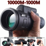 Extra Long 9800M/300000M Compass Flashlight Angle Monocular Telescope Laser Outdoor Hiking Travel Portable Telescope Fashion Acc
