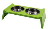 Non-Slip Double Cat Bowl Dog  Food Bowl With Stand Pet Feeding Water Bowls For Dogs Feeder Product Supplies No-Spill &amp; Non-Skid