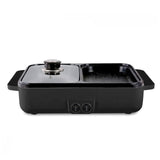 2 In1 Electric Hot Pot Cooker Multifunctional Smokeless Barbecue Electric BBQ Grill Non Stick Plate Barbecue Pan Hot Pot 220V