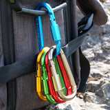 9 Pack Aluminum Alloy D-ring Locking Carabiner Clip Hanging Buckle Keychain for Outdoor Camping Hiking