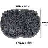 Clean Massaged Feet Shower &amp; Bath Foot Scrubber Mat Softens Hard Skin On Heels Exfoliating Foot Brush Non-bending Foot Wash Pad
