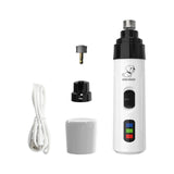 Electric Dog Nail Clippers for Dog Nail Grinders Rechargeable USB Charging Pet Quiet Cat Paws Nail Grooming Trimmer Tools