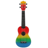 4 Strings Hand-Painted Combo Uke Delicate Sturdy Beginner Draw Student Musical Instruments Assemble Ukulele Black Soprano
