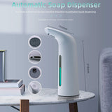 400ML Automatic Soap Dispenser Hand Free Touchless Sanitizer Bathroom Dispenser Smart Sensor Liquid Soap Dispenser For Bathroom