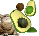 Avocado Catnip Wall Ball Cat Toys Teeth Cleaning Cat Supplies Catnip Mini Toys Licking Balls Snack Healthy Rotatable Treats