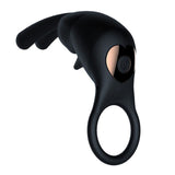 Vibrating Cock Ring Double Pleasure for Couples Male Erection Enhancer Female Clit Stimulation Massager Achieve Common Climax
