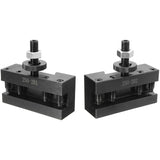 2Pcs Quick Change CNC Lathe Tool Post Turning Facing Holder Holder for Lathes Tools-250-201 &amp; 250-202