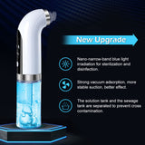 Rechargeable Blackhead Acne Pore Cleaner Vacuum Water Cycle Deep Cleaning Electric Nano Facial Steamer Beauty Skin Care Tool