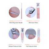 23PCS Manicure Set with Case Professional Pedicure Set Nail Clipper Stainless Steel Salon Grooming Kit Nail Care