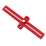 Aluminum Alloy Metric Line Scribe Ruler Positioning Measuring Ruler Woodworking Marking T-Ruler Tool Crossed Ruler T type Scribe