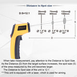 GM320 Non-Contact Thermometer Infrared LCD Monitor Infrared Thermometer Infrared Thermometer Laser Precise Digital