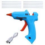 High Temperature Heater Wireless Hot Melt Glue Repair Tool USB Rechargeable Electric Trigger 10 Glue Sticks