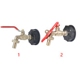 S60X6 Assembled Fuel Snap On Garden Tank Tap Water Oil Fine Flow IBC Adapter Connector Brass Thread With 1/2" Hose