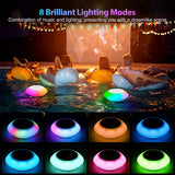 3 In 1 LED Colorful Pool Lights Portable Waterproof Music Bluetooth Speakers Floating HD Stereo Sound Wireless Hot Tub Pool Lamp