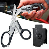Multifunction Raptor 6 in1 Raptor Emergency Response Shears with Strap Cutter and Glass Breaker Black Strap Cutter Safety Hammer