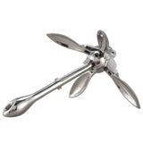 Stainless Steel Durable 1.5 /0.7KG Docking Hardware Boat Folding Grapnel Anchor For Boat Marine Yacht